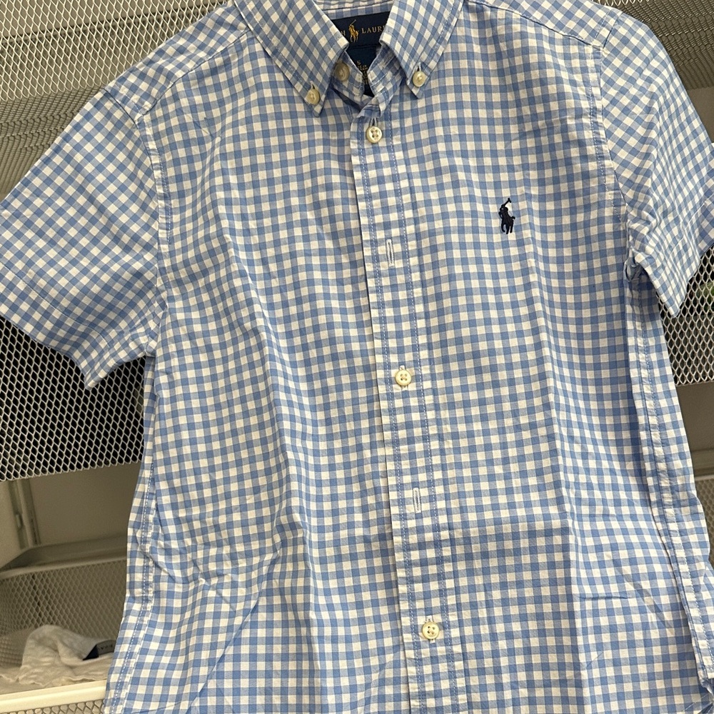 Ralph Lauren Light Blue Gingham Men's Shirt
